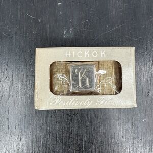 MCM Hickok Master Plate Letter "K" Monogram Belt Buckle With Box! Vintage Men's